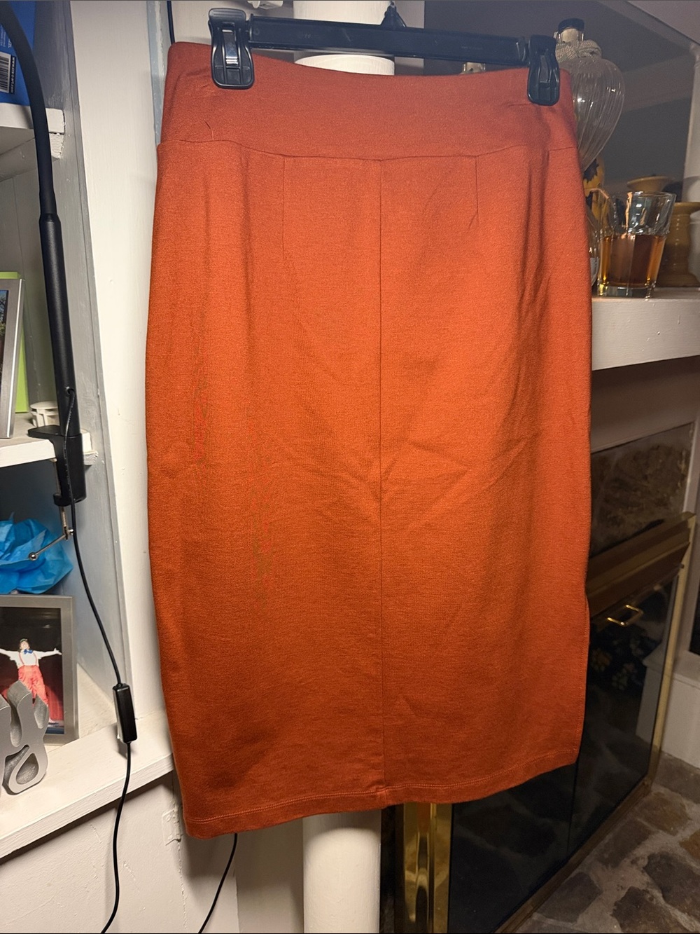 Nine West Rust Orange Pencil Skirt
